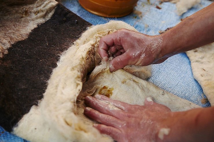  The wool making                                                                 (photo credit:Simon Mills,2013)